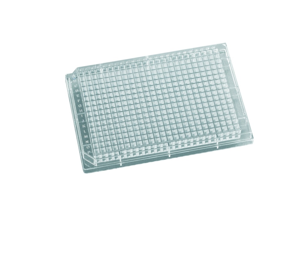384-Well Plate, Immunoassay, Flat Bottom, 120µL, Polystyrene, Clear, 100pk