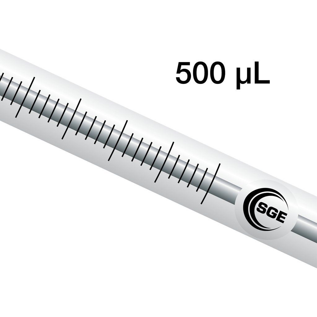500 µL Fixed Needle Syringe with & 5.1 cm 0.72 mm OD LC Needle
