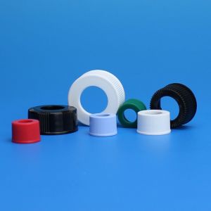 9mm R.A.M.™ Black, Ribbed Polypropylene Open Hole Cap, 1000/pk