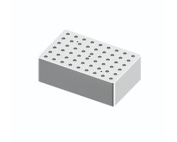 Block, used for 0.2mL tubes, 54 holes