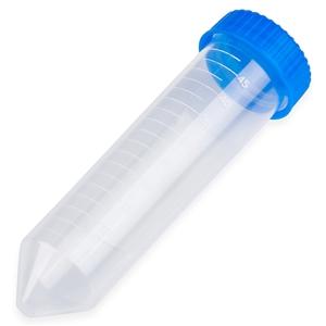 Centrifuge Tube, 50mL w/printed graduations, blue screw  cap, PP, MF, 500/pk
