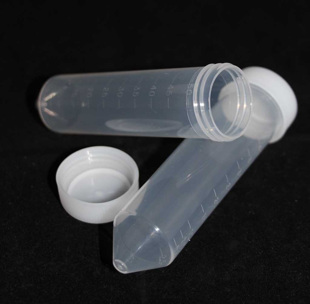 Centrifuge Tube, 50ml, 114x29mm, PP, MF, 500/Pk