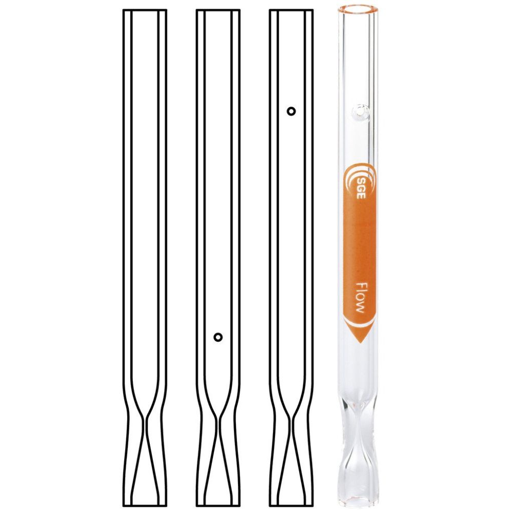 ConnecTite Shimadzu Inlet Liners with Top Hole, Length 95 mm PK5