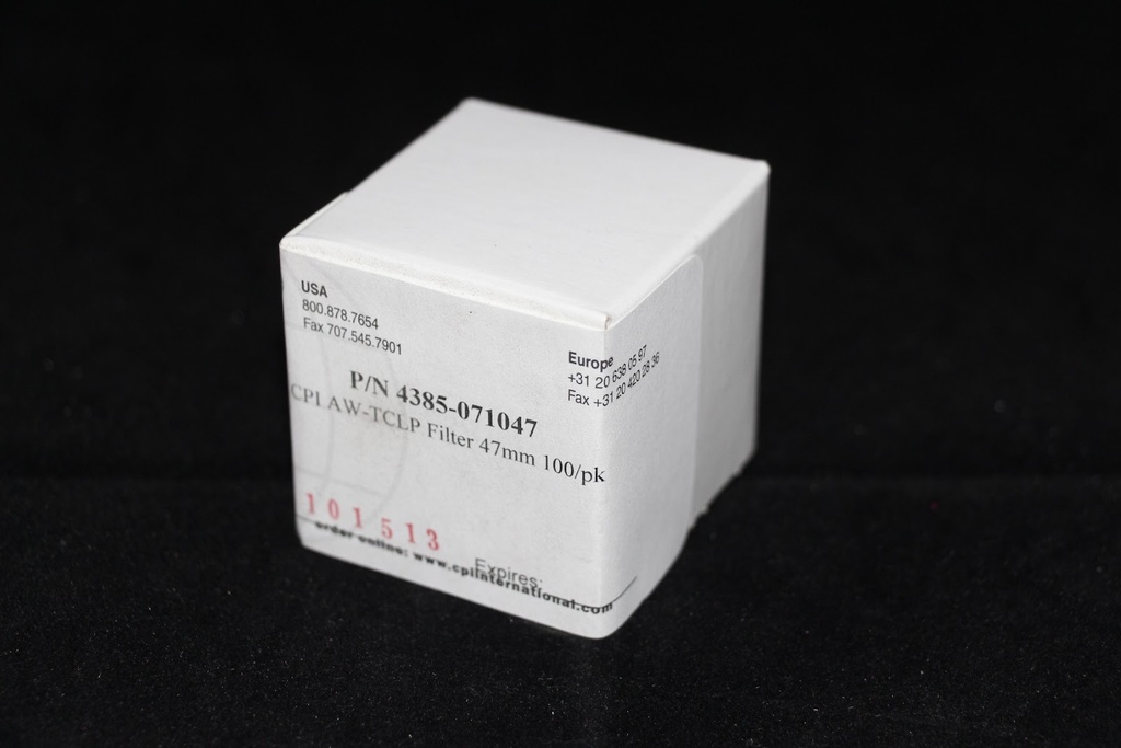 CPI AW-TCLP Filter 47mm 100/pk 