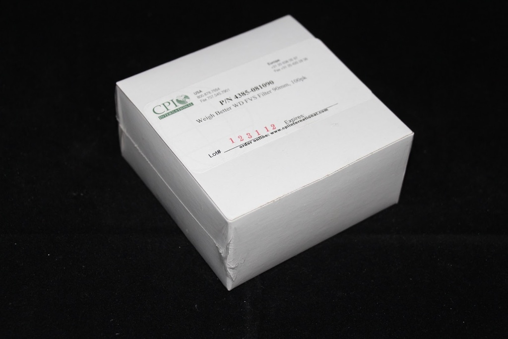 Weigh Better™ WD FVS Disks, Pre-washed, 90mm 100 Pack