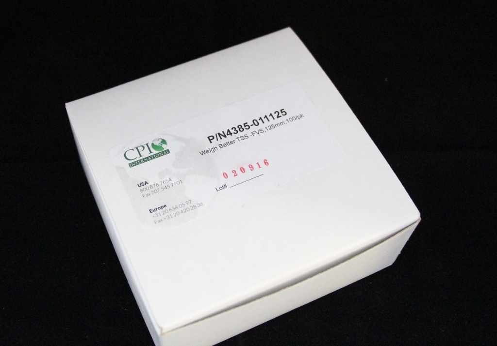 CPI's Weigh Better™ TSS/FVS Disks, Unprepared, 125mm, 100 Pack