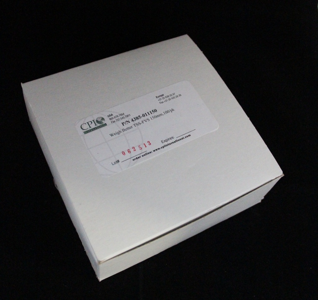 CPI's Weigh Better™ TSS/FVS Disks, Unprepared, 150mm, 100 Pack