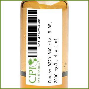 Custom 8270 BNA Mix, 8-38, 2000 mg/L, 4 x 1 mL