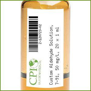Custom Aldehyde Solution, 7-91, 50 mg/L, 20 x 1 ml