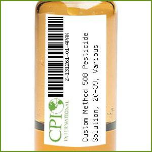 Custom Method 508 Pesticide Solution, 20-39, Various Concentrations, 4 x 1 ml