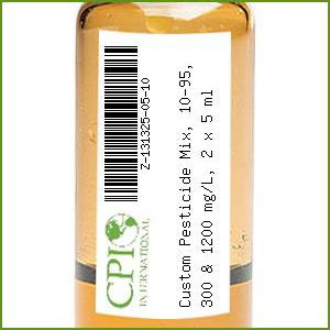 Custom Pesticide Mix, 10-95, 300 & 1200 mg/L, 2 x 5 mL