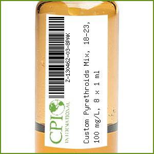 Custom Pyrethroids Mix, 18-23, 100 mg/L, 8 x 1 mL