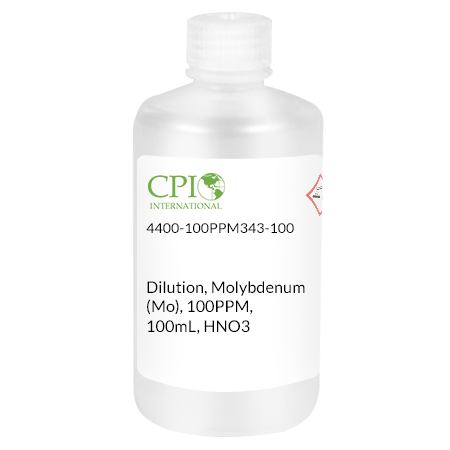 Molybdenum (Mo), 100 µg/mL, HNO3, 100 mL