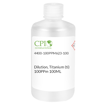 Titanium (Ti), 100 µg/mL, HNO3, 100 mL