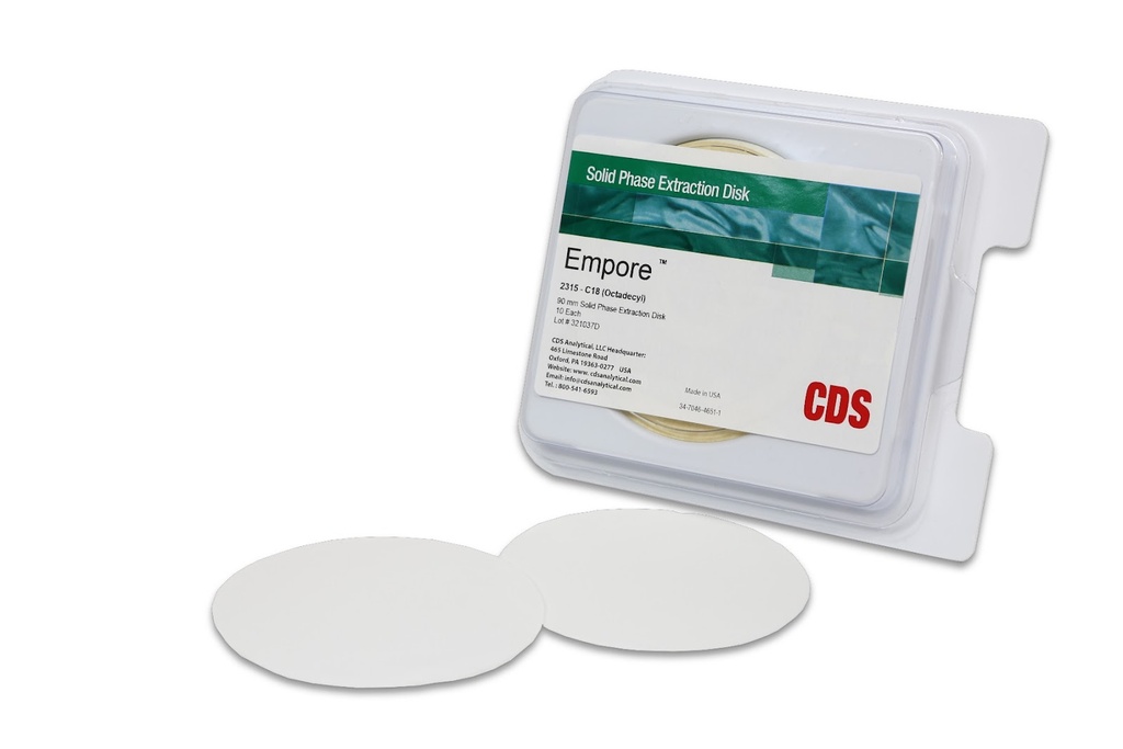 Empore C18 SPE Disks, 90mm, 10/pk