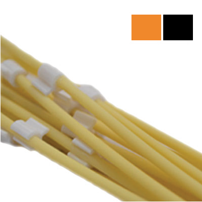Flared 2-Stop Pharmaprene Pump Tubing, org-blk, 0.13 mm, 12 Pack