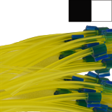 Flared 2-Stop Solvent Resistant Pump Tubing, blk-wht, 3.18 mm, 12 Pack 