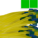 Flared 2-Stop Solvent Resistant Pump Tubing, grn-grn, 1.85 mm, 12 Pack 