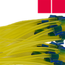 Flared 2-Stop Solvent Resistant Pump Tubing, red-red, 1.14 mm, 12 Pack 