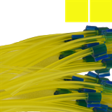 Flared 2-Stop Solvent Resistant Pump Tubing, yel-yel, 1.42 mm, 12 Pack 