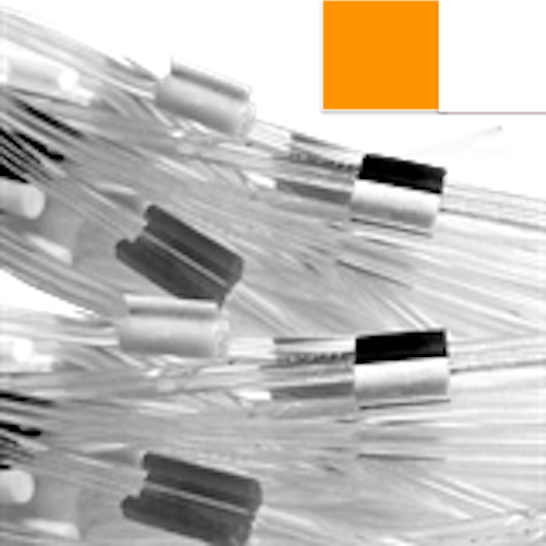 Flared 2-Stop Standard PVC Pump Tubing, org-wht, 0.64 mm, 12 Pack 