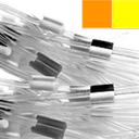 Tubing, Flared, Flowmeasured, 2S, org-yel, 0.51mm, 12pk