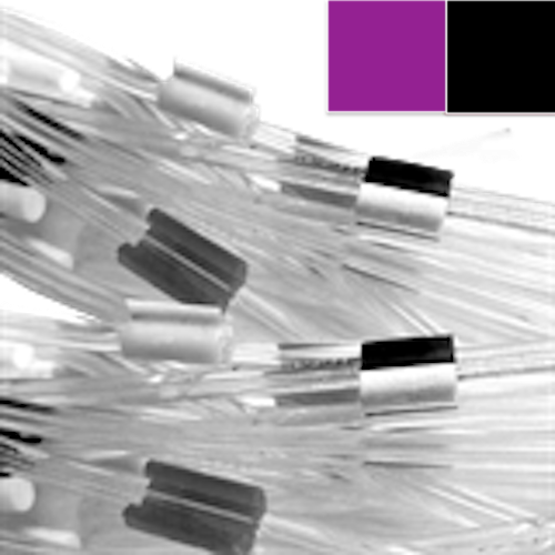 Flared 2-Stop Standard PVC Pump Tubing, pur-blk, 2.29 mm, 12 Pack 