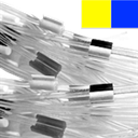 Flared 2-Stop Standard PVC Pump Tubing, yel-blu, 1.52 mm, 12 Pack 