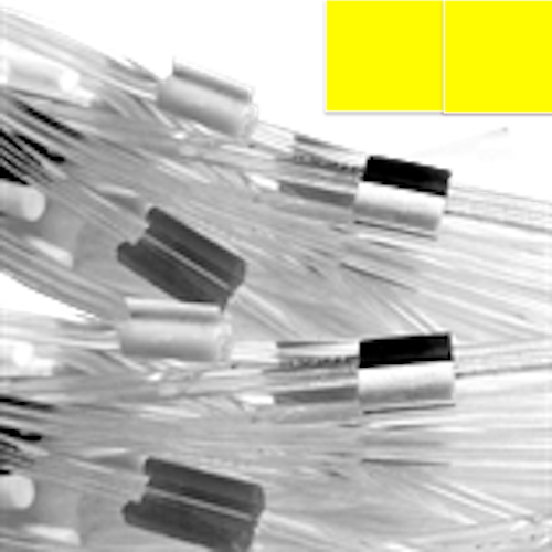 Flared 2-Stop Standard PVC Pump Tubing, yel-yel, 1.42 mm, 12 Pack 