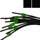 Flared 2-Stop Viton Pump Tubing, blk-blk, 0.76 mm, 12 Pack 