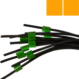 Flared 2-Stop Viton Pump Tubing, org-org, 0.89 mm, 12 Pack 