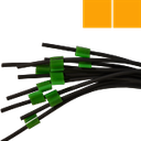 Flared 2-Stop Viton Pump Tubing, org-org, 0.89 mm, 12 Pack 