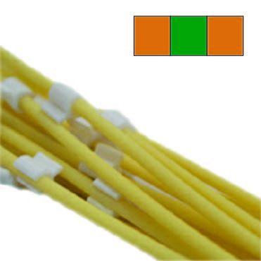 Flared 3-Stop Pharmaprene Pump Tubing, org-grn-org, 0.38 mm, 12 Pack