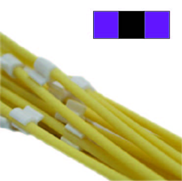 Flared 3-Stop Pharmaprene Pump Tubing, pur-blk-pur, 2.29 mm, 12 Pack