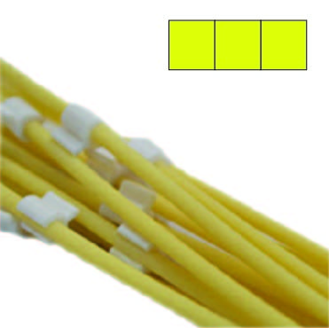 Flared 3-Stop Pharmaprene Pump Tubing, yel-yel-yel, 1.42 mm, 12 Pack