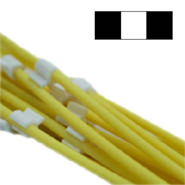 Flared 3-Stop Solvent Resistant Pump Tubing, blk-wht-blk, 3.18 mm, 12 Pack 