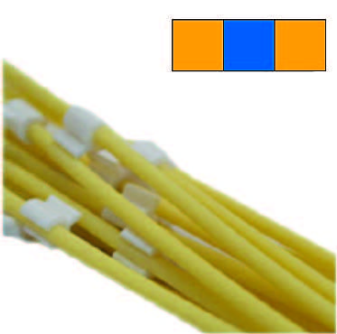 Flared 3-Stop Solvent Resistant Pump Tubing, org-blu-org, 0.25 mm, 12 Pack 