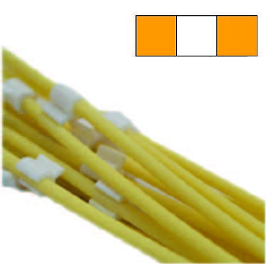 Flared 3-Stop Solvent Resistant Pump Tubing, org-wht-org, 0.64 mm, 12 Pack 