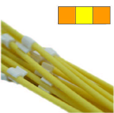 Flared 3-Stop Solvent Resistant Pump Tubing, org-yel-org, 0.51 mm, 12 Pack 