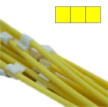 Flared 3-Stop Solvent Resistant Pump Tubing, yel-yel-yel, 1.42 mm, 12 Pack 