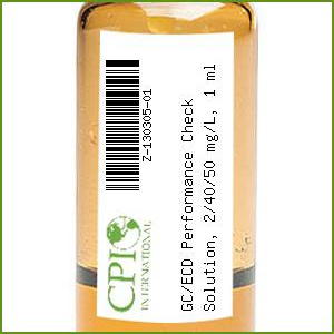 GC/ECD Performance Check Solution, 2/40/50 mg/L, 1 ml