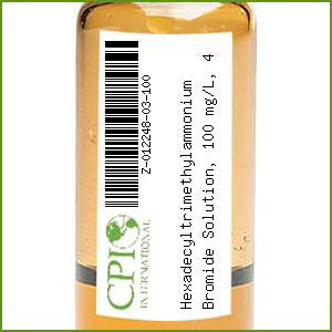 Hexadecyltrimethylammonium Bromide Solution, 100 mg/L, 4 x 25 ml