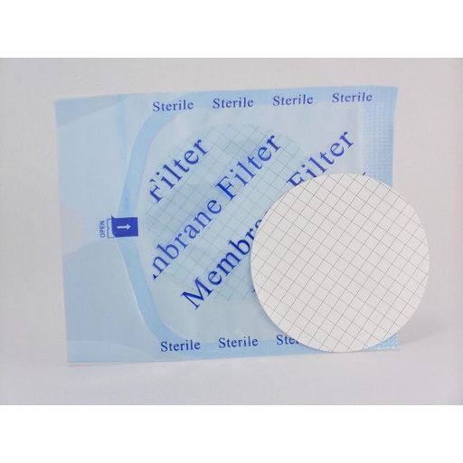 MCE Membrane Filter, sterile, gridded, 0.45μm, 47mm, 200/pk