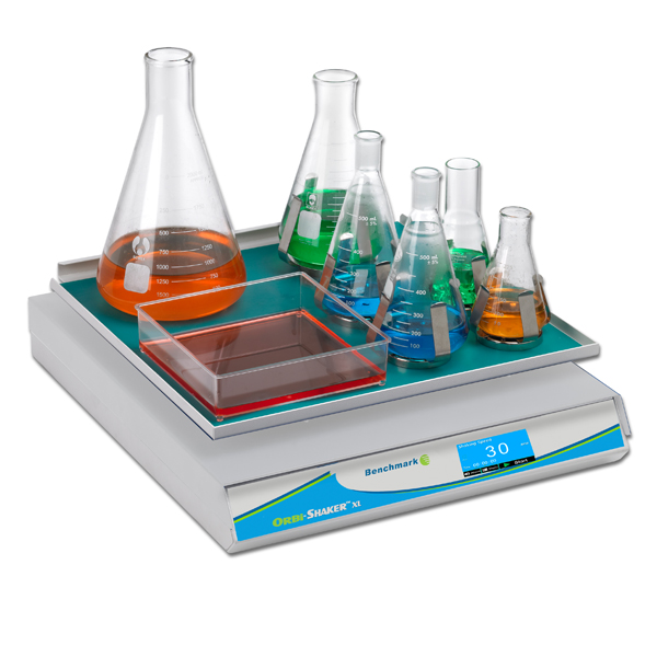 ORBI-SHAKER™ XL WITH TOUCH SCREEN DISPLAY AND RUBBER MAT PLATFORM (18"X18")