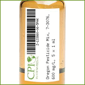 Oregon Pesticide Mix, 7-3076, 600 mg/L, 5 x 1 mL