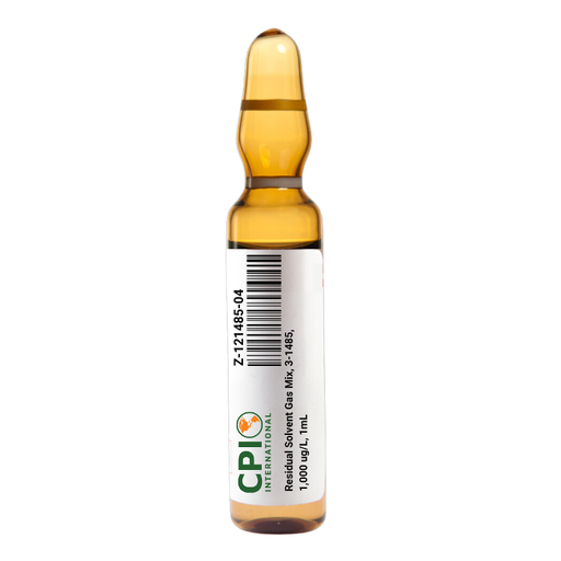 [Z-121485-04] Residual Solvent Gas Mix, 3-1485, 1,000 ug/L, 1mL