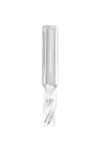 [4250-4025BS629Z] Silanized - 250µL Glass Big Mouth Conical Limited Volume Insert, 6x29mm, Precision-Formed Mandrel Interior, w/Bottom Spring, 100/pk