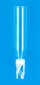 [4250-425BSFT629Z] Silanized - 250µL Glass Big Mouth Conical Limited Volume Insert, 6x29mm, Pulled Point Interior, w/Bottom Spring, 1000/pk
