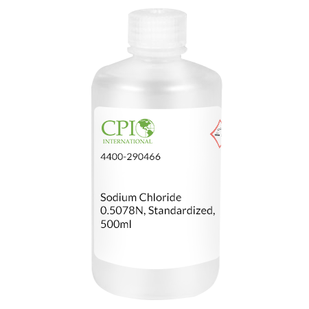 [4400-290466] Sodium Chloride 0.5078N, Standardized, 500ml