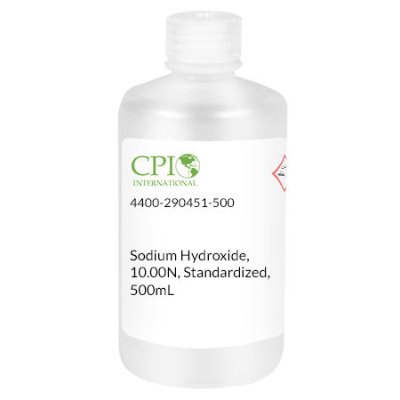Sodium Hydroxide, 10.00N, Standardized